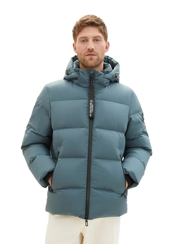 TOM TAILOR Men's 1037350 Jacket, 32506-Dusty Dark Teal, XXL, 32506 Dusty Dark Teal, XXL