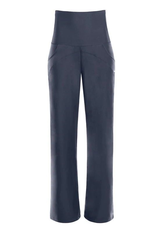 WINSHAPE Women's Functional Comfort Ankle Length Culottes CUL601C High Waist with Two Practical Pockets, Ultra Soft Style Charcoal