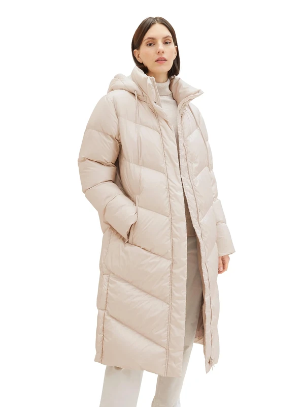 TOM TAILOR Women's 1037573 Jacket, 16339-Clouds Grey, L