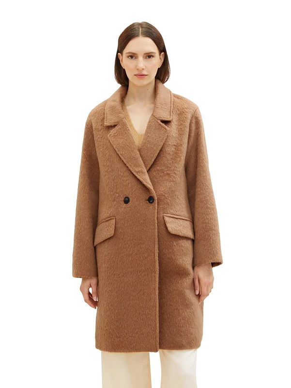 TOM TAILOR Women's Loose Fit Coat, 32171 - Blush Mahogany, XXL
