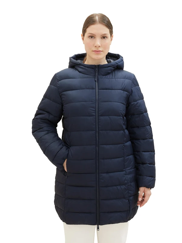 TOM TAILOR Women's 1038990 Lightweight Quilted Coat, 10668-sky Captain Blue, 46