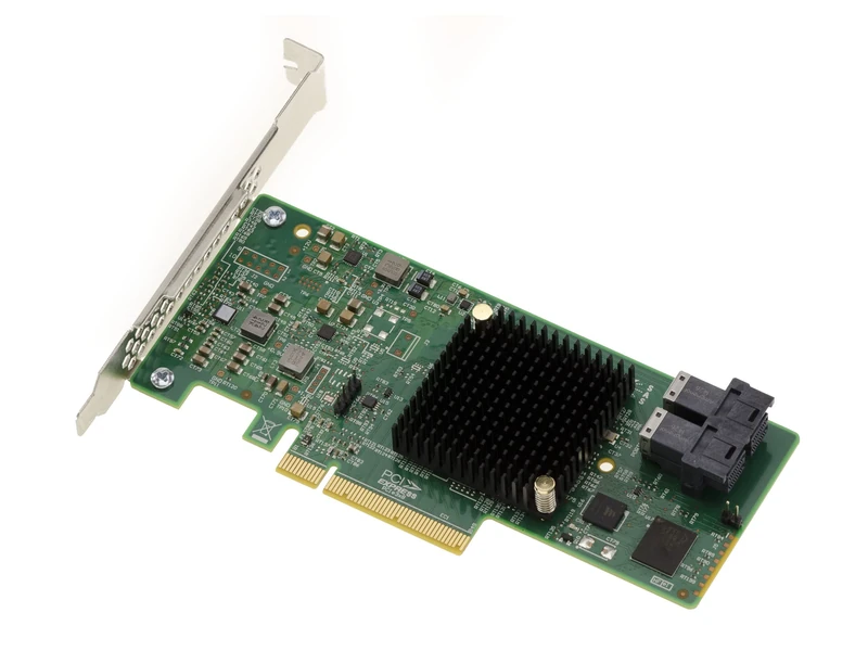 KALEA-INFORMATIQUE PCIe 3.0 SAS 12GB controller card with 8 internal ports. OEM Model 9300-8i with 3008 Fusion MPT 2.5 SAS Chipset