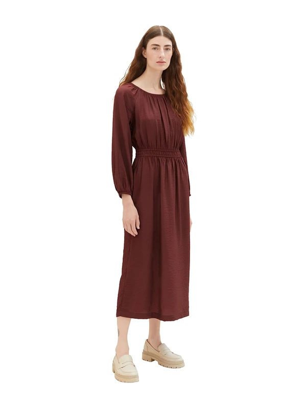 TOM TAILOR Women's 1037929 Dress, 30337-raisin, 10