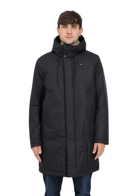 Blauer Men's Waterproof/Long Trench Taped Parka, 999 Black, L