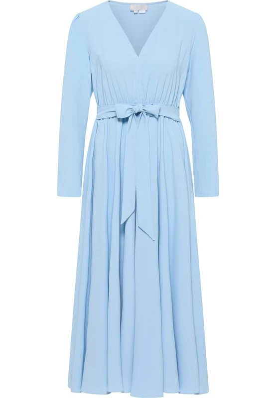 RISA Women's Lymoa Long Sleeve Dress, lightblue, XXL