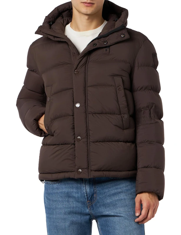 Blauer Men's Feather Padded Short Jackets, 390 Java Brown, XXL - Image 1