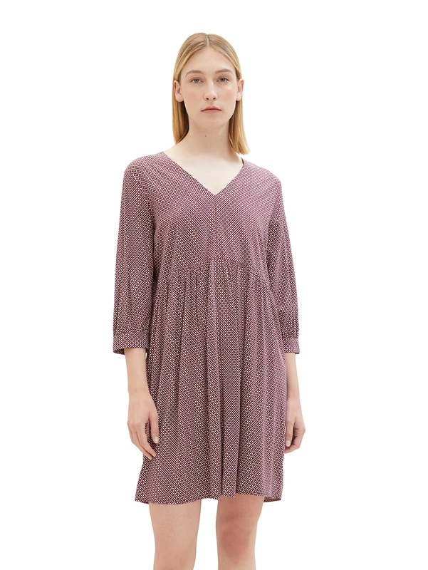 TOM TAILOR men's basic knit sweater with a V-neck, light gray blue melange, L