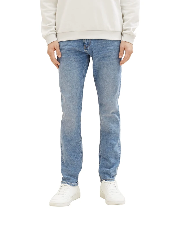 TOM TAILOR Denim Men's relaxed-fit t-shirt with a photo print made of cotton, White, M