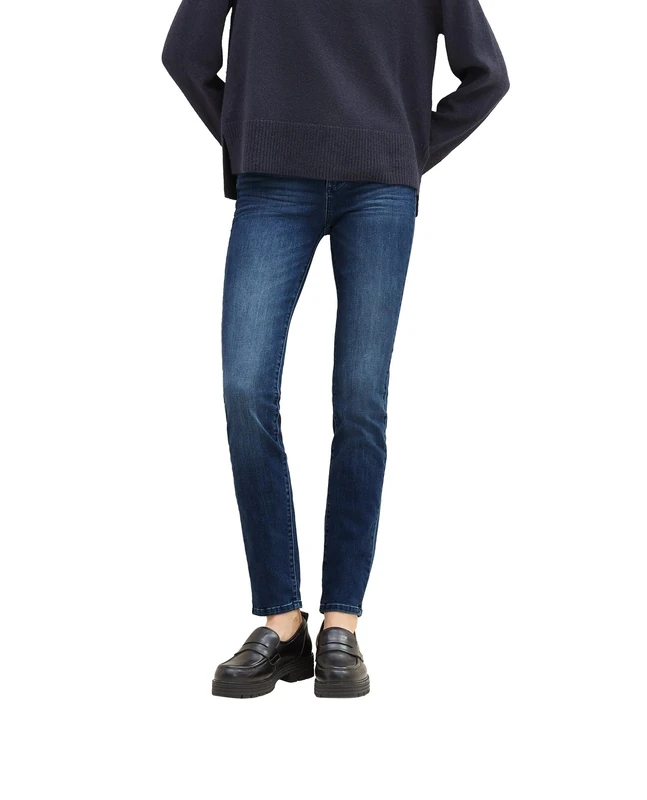 TOM TAILOR Women's Kate Slim Jeans, 10138 Rinsed Blue Denim, 30W x 30L