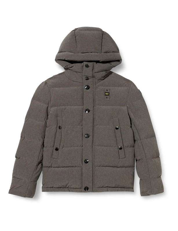 Blauer Men's Feather Padded Short Jackets, M96 Rock Melange, XL