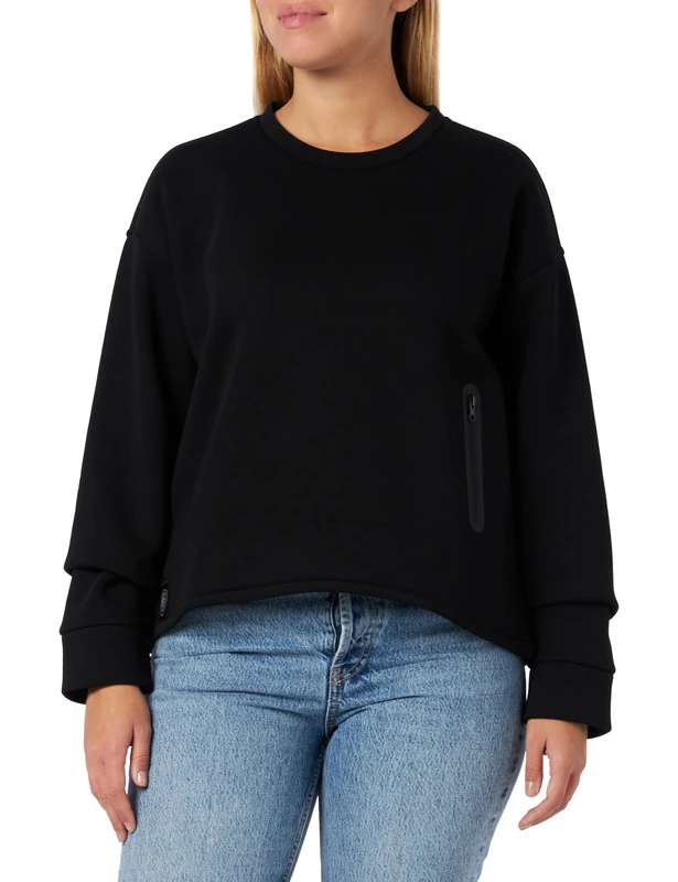 Blauer Women's Crew Neck Sweatshirt, Black, UK 16 - Image 1