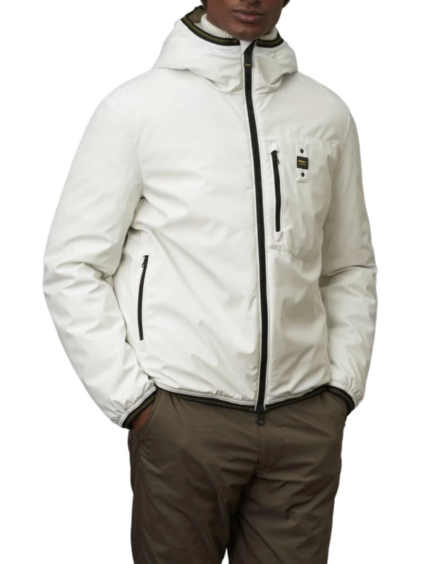 Blauer Men's Short Jackets Padded Feather/Wadding Quilted, 112 Tapioca Flour, M