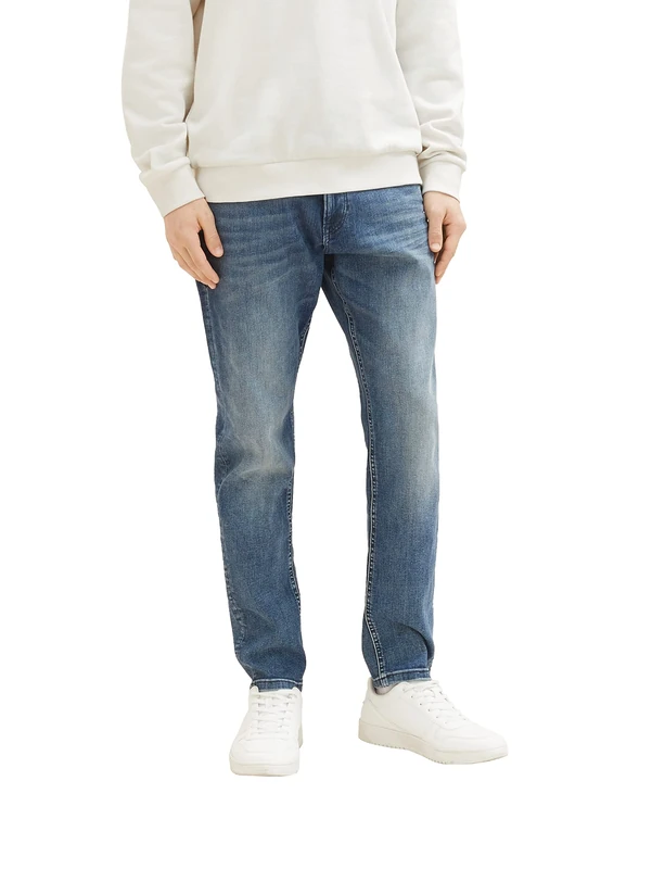 TOM TAILOR Denim Men's Slim Tapered Jeans, 10127 - Tinted Blue Denim, 30 W/32 L