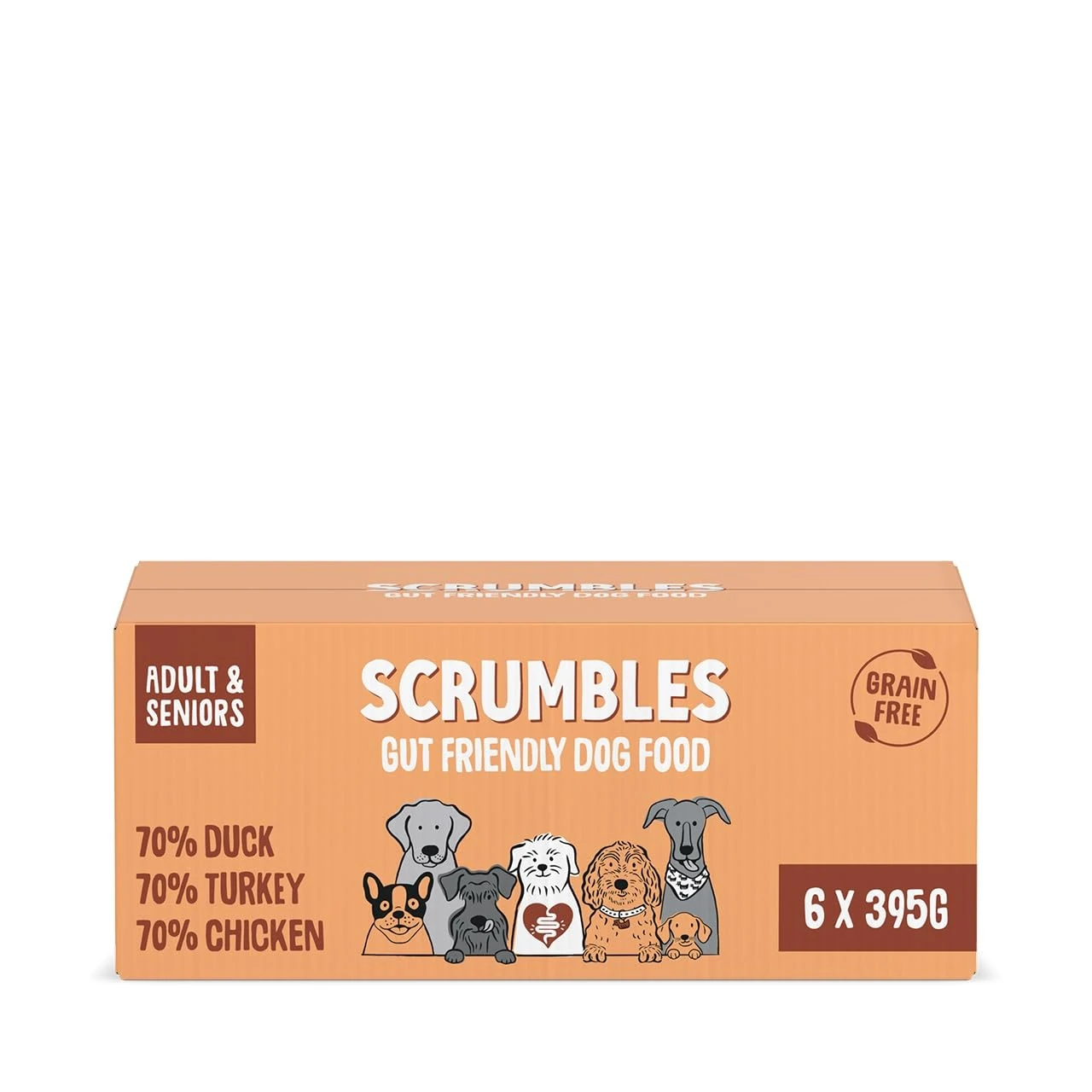 Scrumbles Natural Wet Dog Food Meaty Multipack 6x 395g