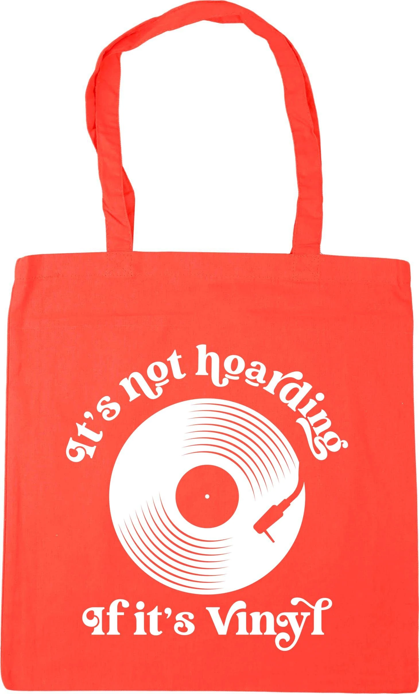 Hippowarehouse It's not hoarding if it's vinyl Tote Shopping Gym Beach Bag 42cm x38cm, 10 litres