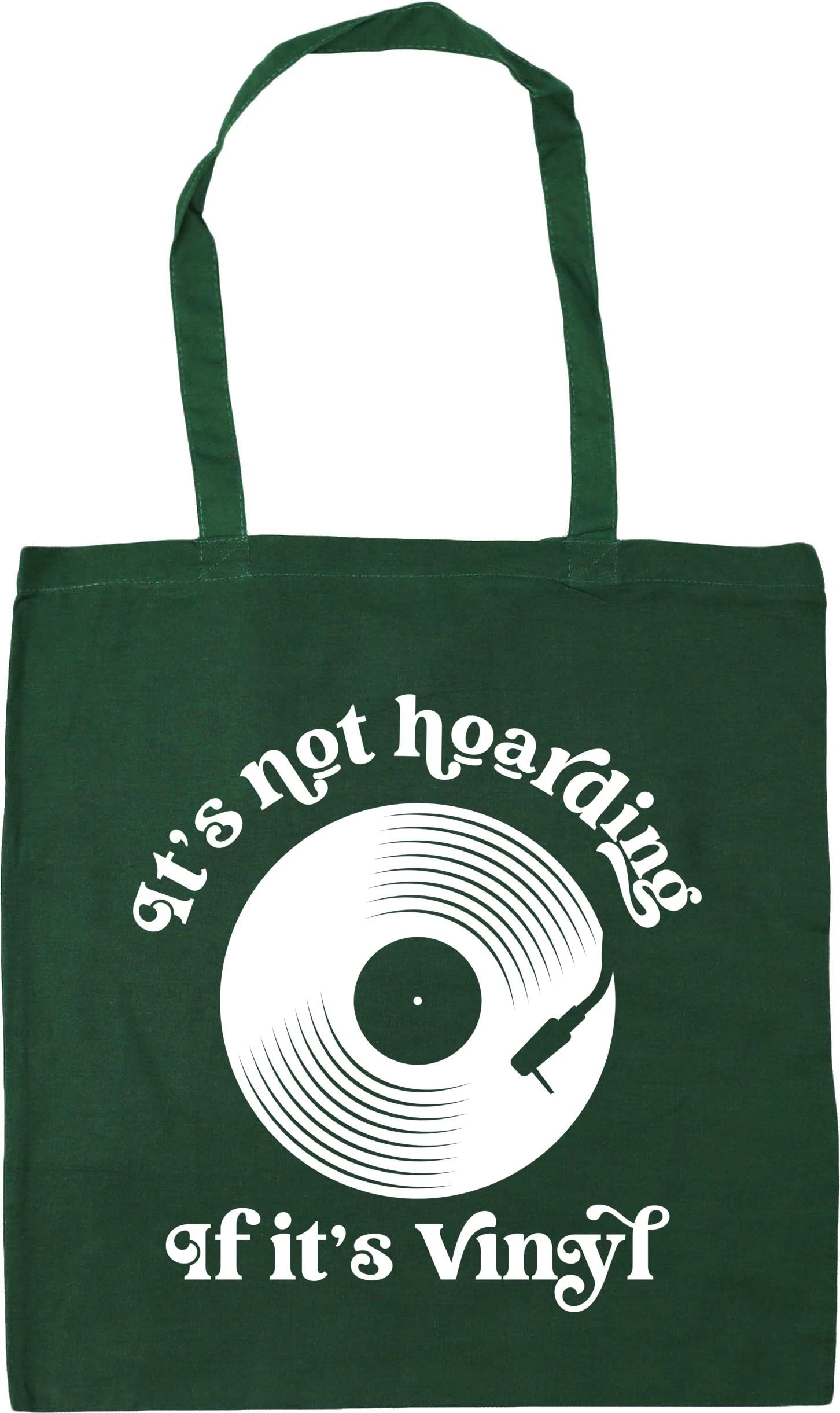 Hippowarehouse It's not hoarding if it's vinyl Tote Shopping Gym Beach Bag 42cm x38cm, 10 litres