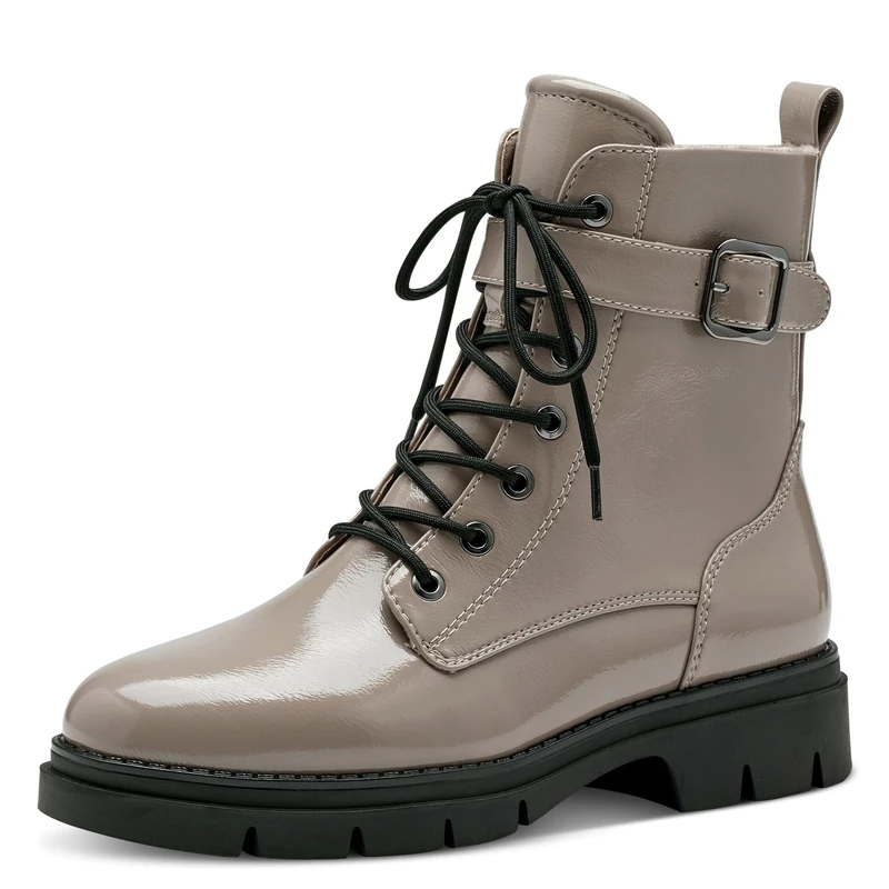 Tamaris Ankle Boots 1-25289-41 Normal, Taupe patent., 3.5 UK