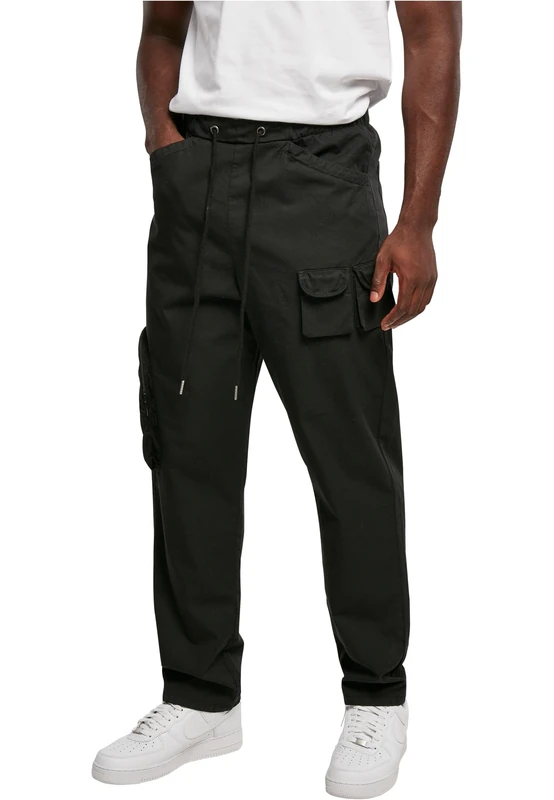 Urban Classics Men's Asymetric Pants Pants, Black, - Image 1
