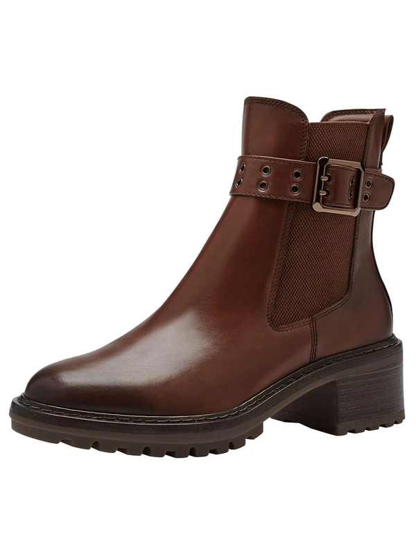 Tamaris Chelsea Boot 1-25006-41 Wide, Cognac, 6.5 UK