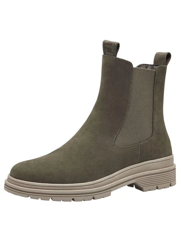 Tamaris Women's Flat Boots, olive, 3.5 UK
