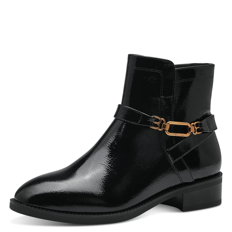 Tamaris Ankle Boots 1-25365-41 Normal, Black (Black Patent), 4 UK
