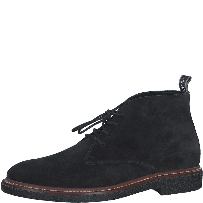 MARCO TOZZI Men's 2-15100-41 Lace Boot Flat, Black, 9