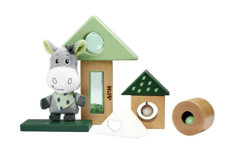 Eichhorn 100005865 EH Baby Hipp Sound Building Blocks, Colourful