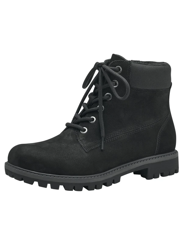 Tamaris Women's Lace-Up Boots, Women's Boots, Plain black, 4 UK