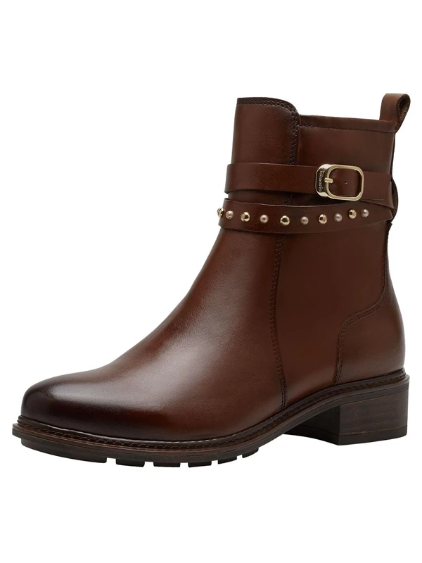 Tamaris Ankle Boots 1-25052-41 Wide, Cognac, 3.5 UK