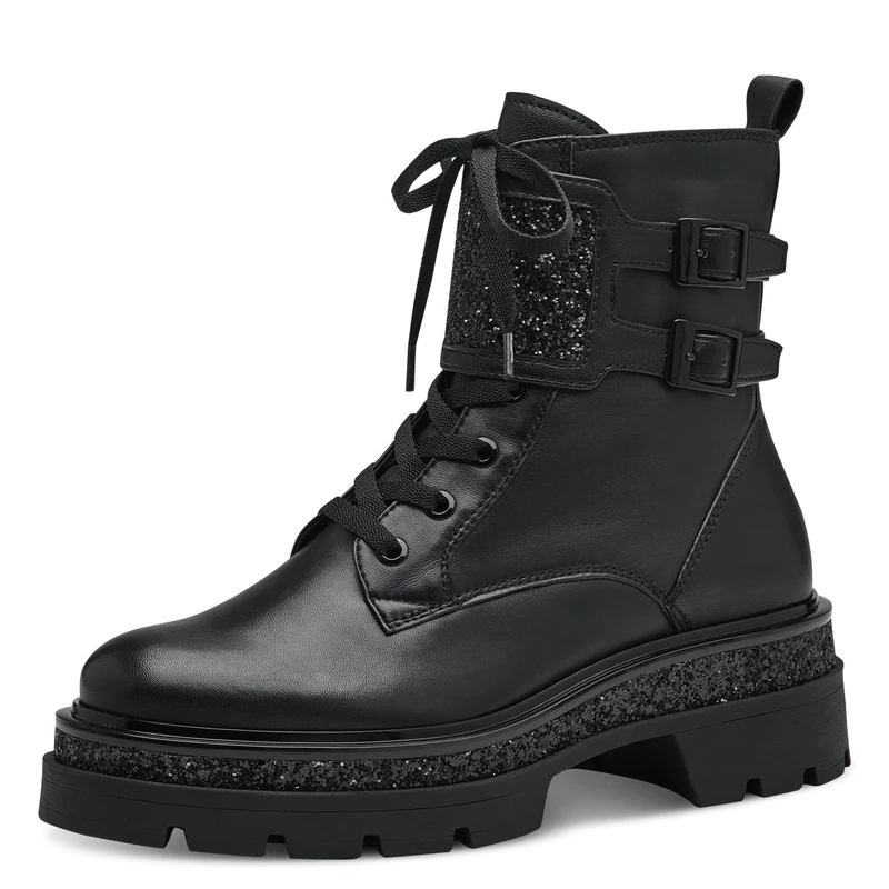 Tamaris 1-1-25220-41 Women's Trainers Ankle Boot, Black Blk Met, 3.5 UK