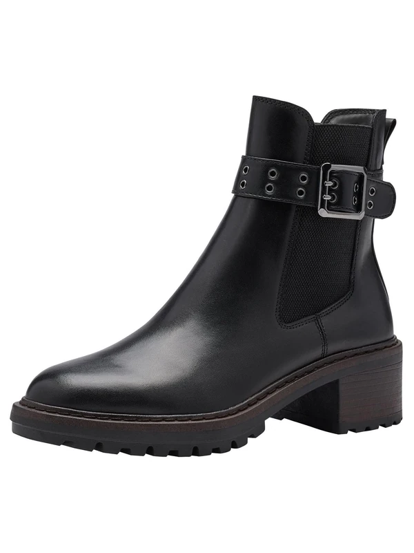 Tamaris Chelsea Boot 1-25006-41 Wide, black, 7.5 UK