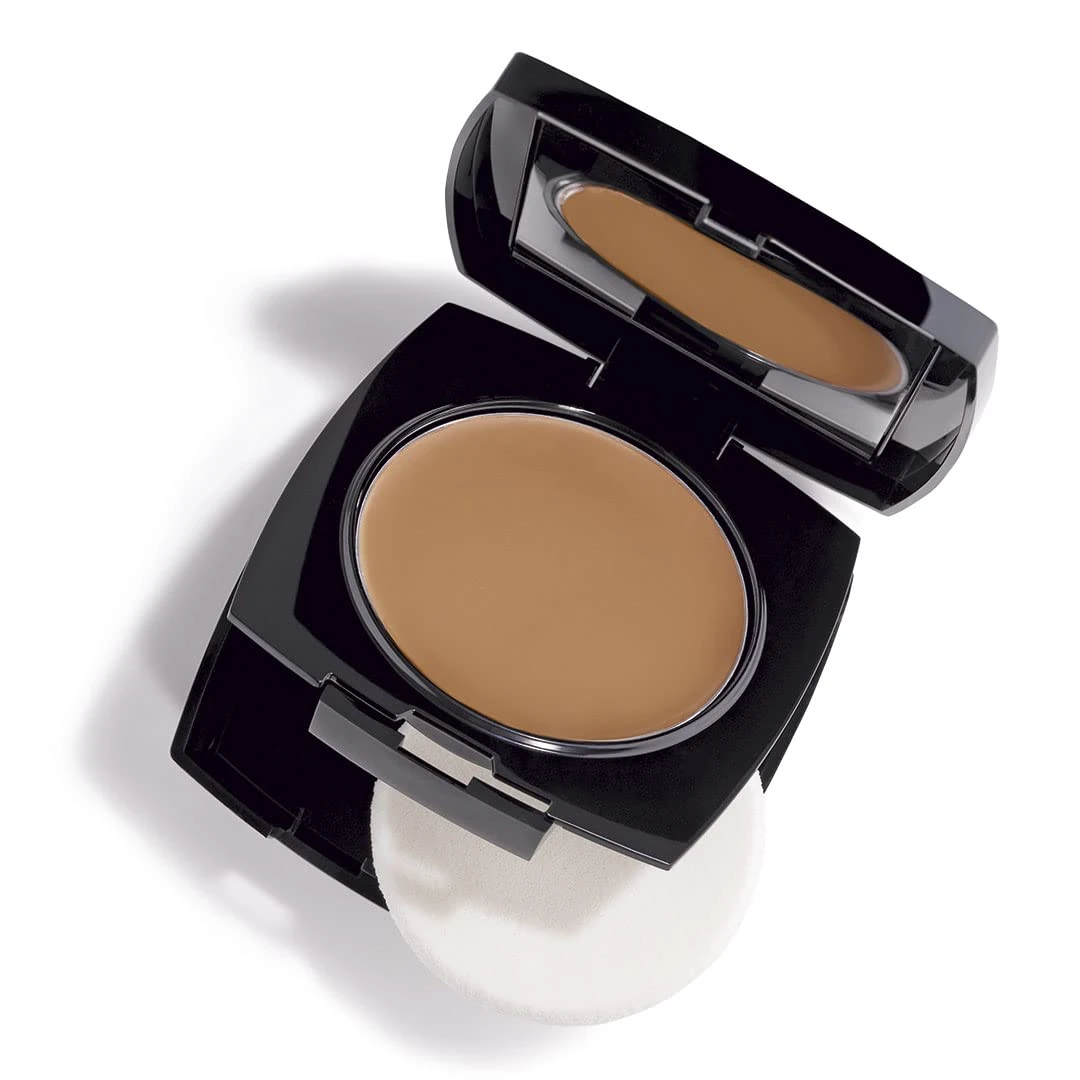 Avon True Flawless Cream To Powder Compact 3-in-1 Concealer, Foundation & Powder Honey Beige - True Blue IQ Colour Technology