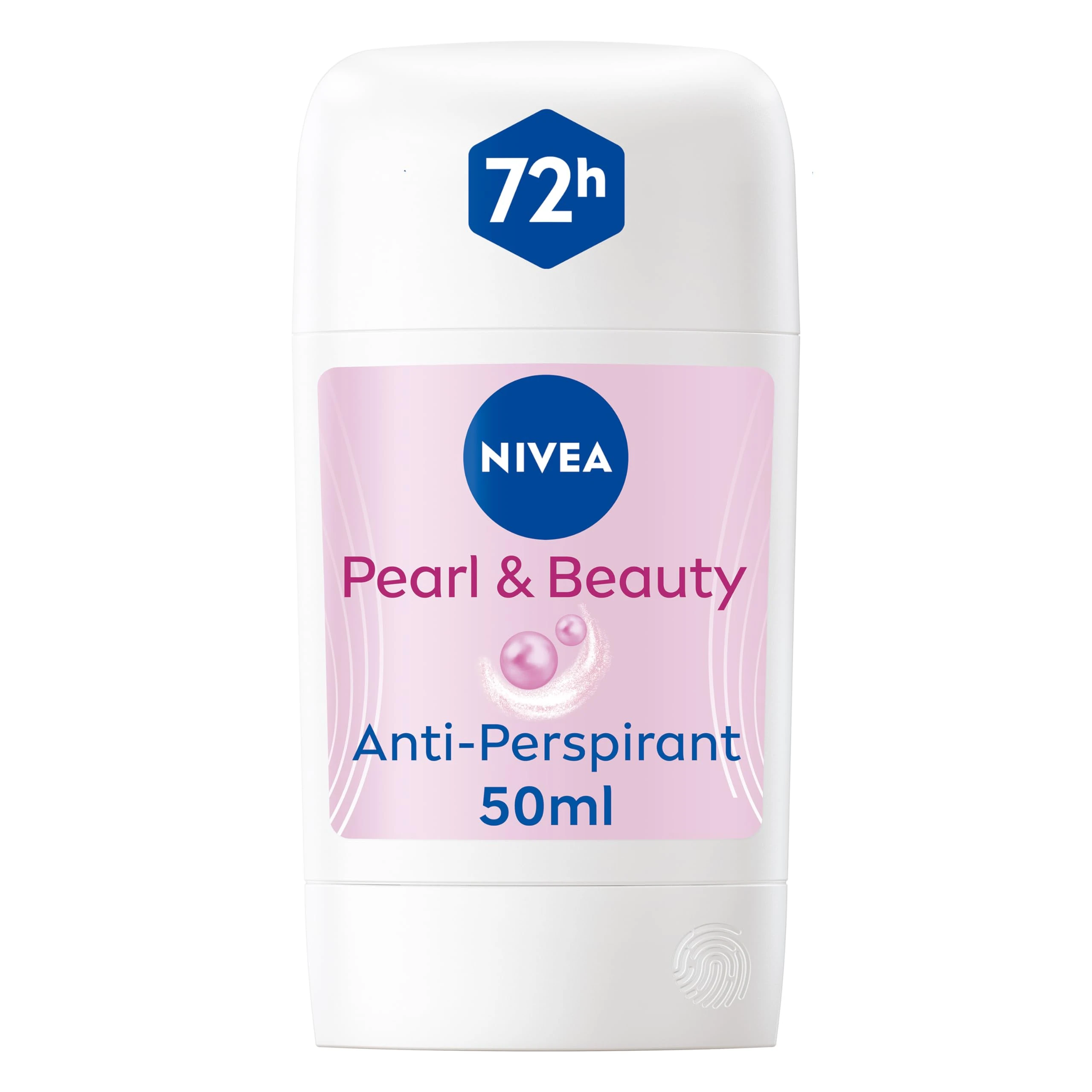 NIVEA Pearl & Beauty Anti-Perspirant Deodorant Stick (50ml), Women's Deodorant Stick with 72H Sweat and Odour Protection, Anti-Perspirant for Women with Pearl Extracts