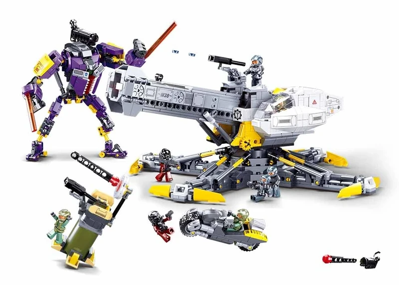 Sluban M38-B0999 Atomic Storm(Fire Rain) Densive Warefare of DongShan Base (1352pcs)