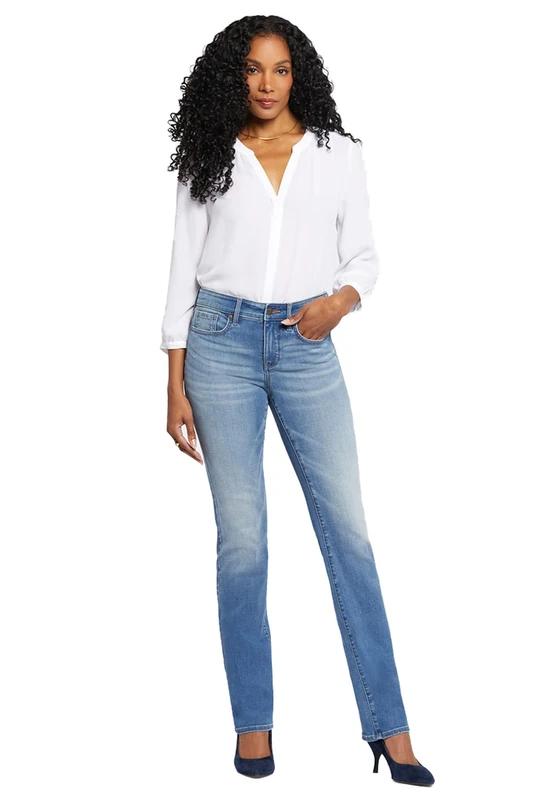 NYDJ Women's Marilyn Straight Denim Jeans, Maele, 14 - Image 1