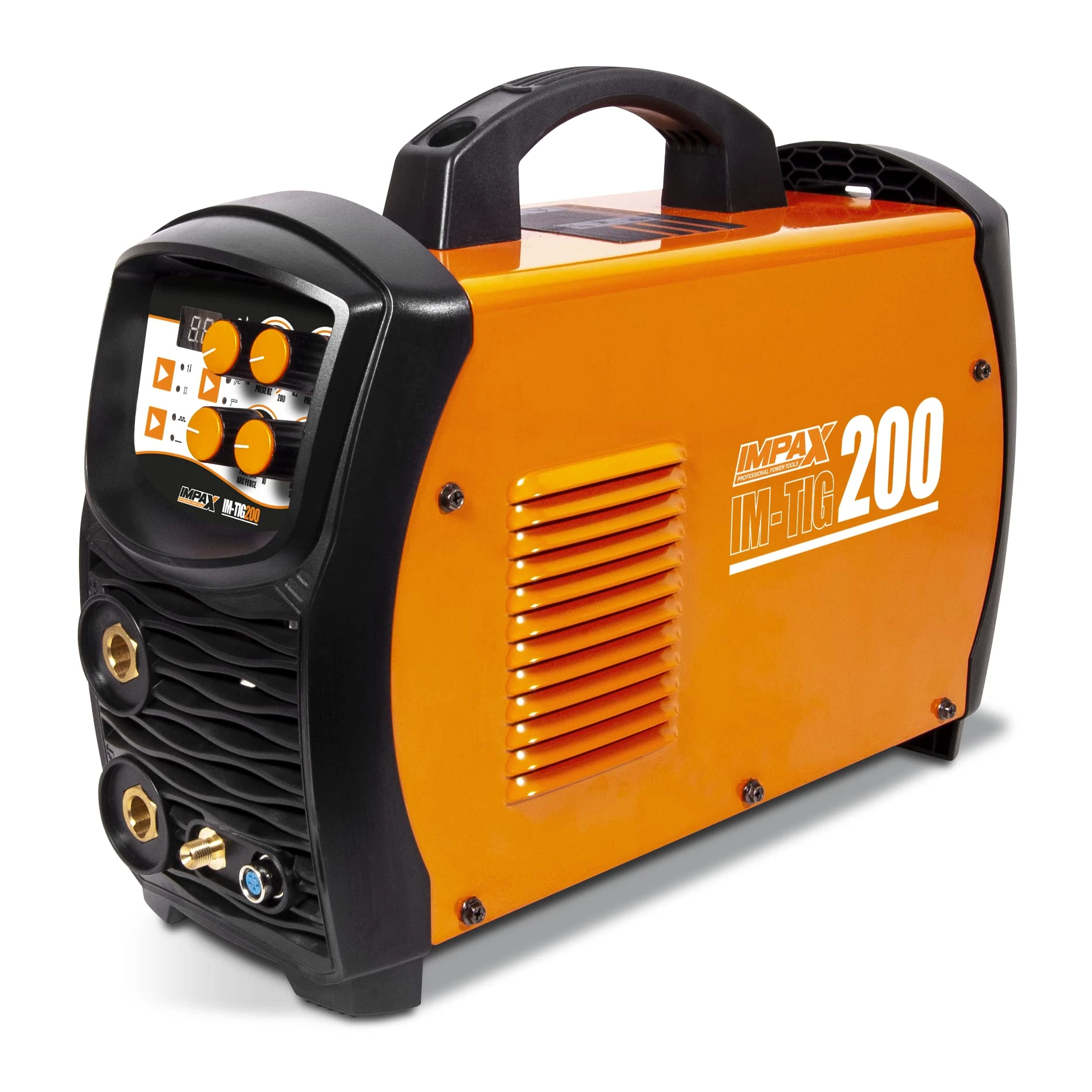 Impax 200A TIG Welder - Orange, Reliable TIG Welder with 20-200A Welding Current, 2.4mm Wire Diameter, 30% Duty Cycle at 200A