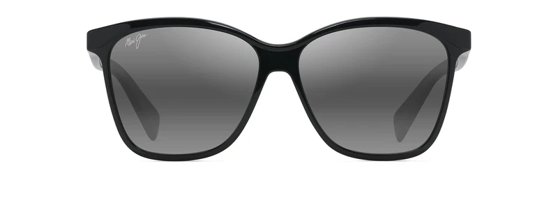 Maui Jim Women's Liquid Sunshine Polarized Fashion Sunglasses, Gloss Black/Neutral Grey Polarized, One Size
