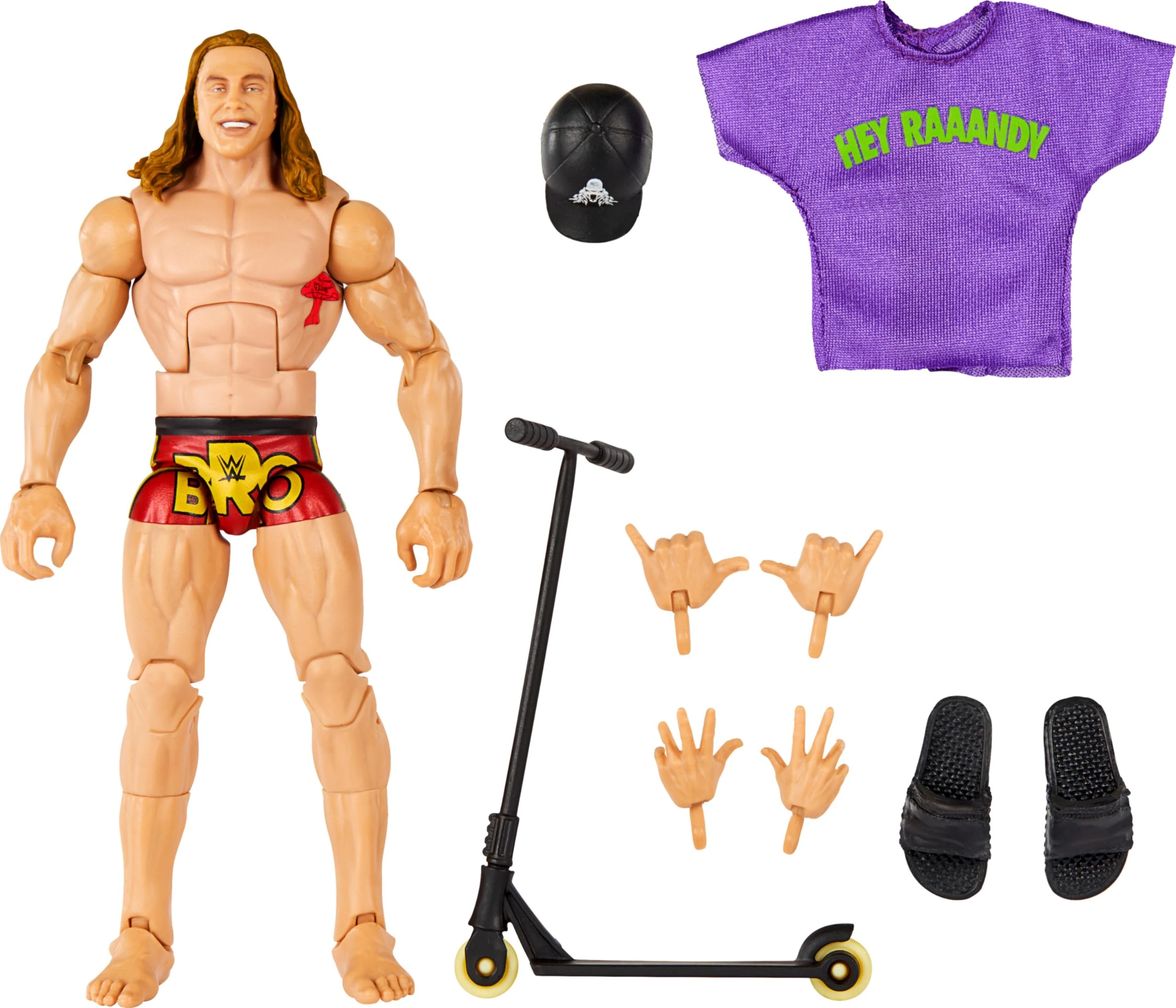 Mattel WWE Matt Riddle Top Picks Elite Collection Action Figure, Articulation & Life-Like Detail, Interchangeable Accessories, 6-inch
