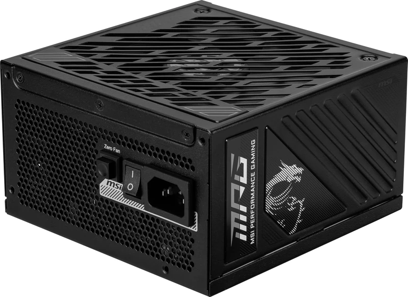 MSI MPG A850GS PCIE5 Power Supply Unit, 850W, 80 PLUS Gold, ATX 3.1, PCIe 5.1 50 series GPU Support,Native 12V-2x6, Cables with Dual-color 12V-2x6 connectors, ATX PSU, Embossed Jacket Cables
