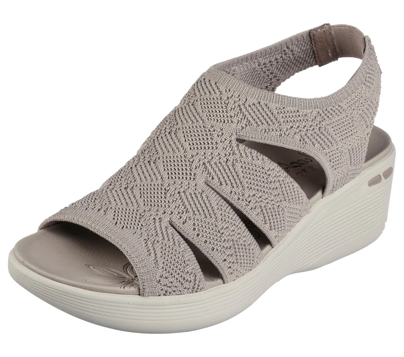 Skechers Women's Pier-lite-Memory Maker Wedge Sandal, Taupe, 6 UK - Image 1