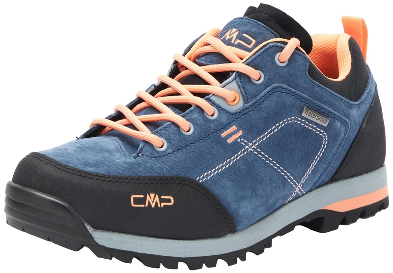 CMP Women's ALCOR 2.0 Low Trekking Shoe WP, Blue Ink-Sunrise, UK 3.5
