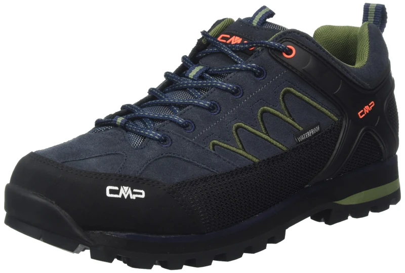 CMP Men's Moon Low Trekking Shoes WP, B.Blue-Peat, 9 UK