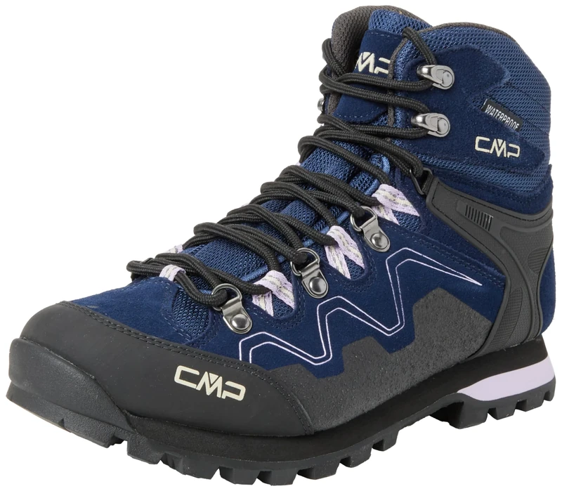 CMP Women's ATHUNIS MID WMN Trekking Shoes WP, Blue Ink-Lilac, 5.5 UK