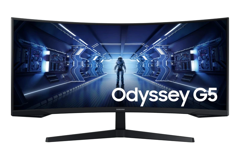 Samsung Odyssey G5 LC34G55TWWPXXU 34" 1000R Curved Gaming Monitor - 165Hz, 1ms, 1440p WQHD, Freesync Premium, HDR10, HDMI, Displayport