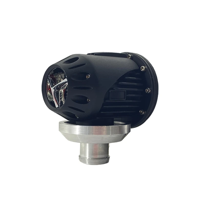 Simoni Racing Universal Blow-Off Valve Type 14 - for gasoline turbo engines - Connection 25mm, Length 95mm, Diameter 75mm - Black