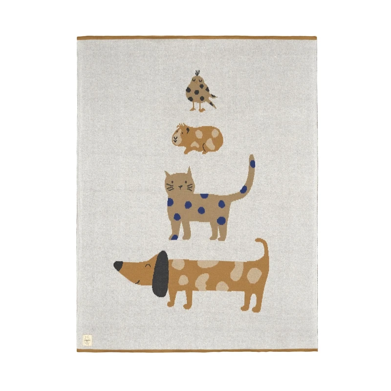 Lassig Little Mateys Baby Knitted Blanket - 100% Organic Cotton