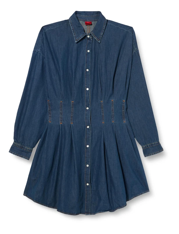 HUGO Women's Kisitra Dress, Bright Blue432,