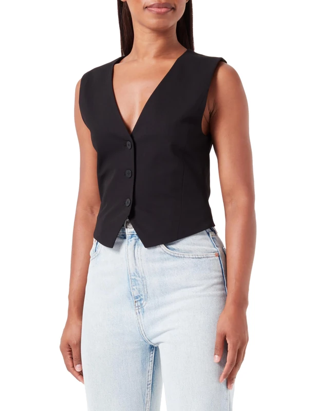 HUGO Women's Alikola Jacket, Black 1, 6