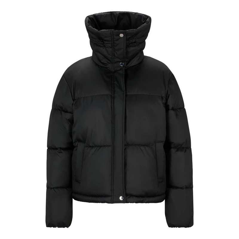 HUGO Women's outerwear jacket, Black 1, L