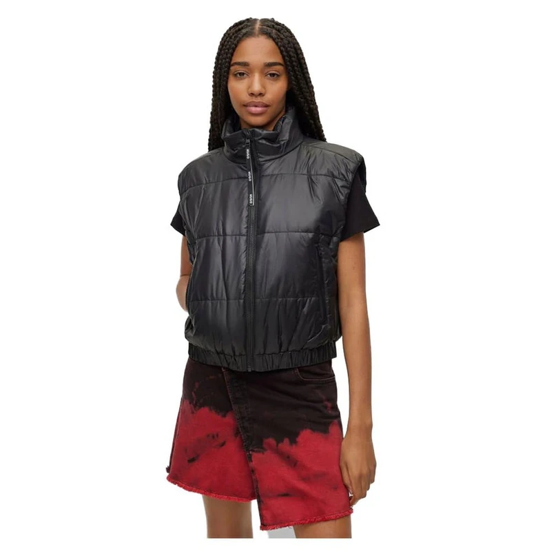 HUGO Women's outerwear jacket, Black 1, L